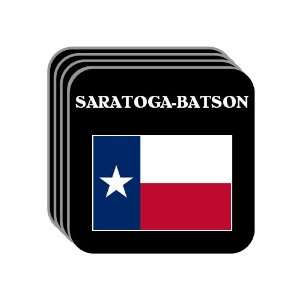  US State Flag   SARATOGA BATSON, Texas (TX) Set of 4 Mini 