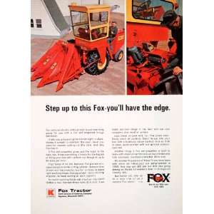  1969 Ad Fox Tractor Koehring Appleton Wisconsin Walter 