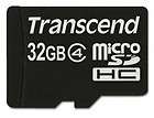 transcend 32gb 32gb micro sd microsd sdhc class 4 memory card retail 