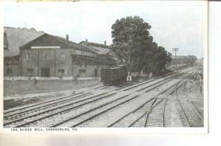 Budke Mill Canonsburg PA train 1919 Postcard  