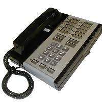 AT&T LUCENT AVAYA 7303 MERLIN 10 BUTTON STANDARD BLACK PHONE W/ STAND 
