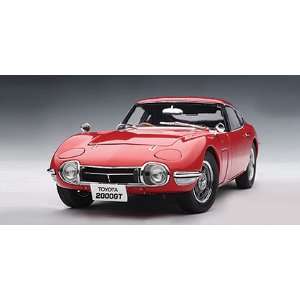  TOYOTA 2000 GT COUPE (UPGRADED)   RED by AUTOart in 118 