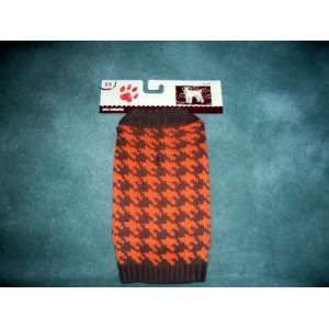  Orange and Brown Dog Sweater   XS  teacup sized Kitchen 