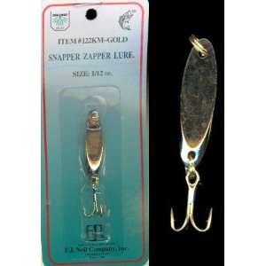 LURES Snapper Zapper Spoon Kastmaster Style 1/12 oz 12 PCS GOLD 