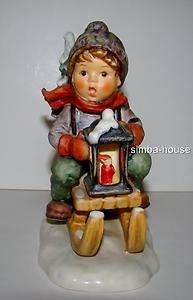 Hummel RIDE INTO CHRISTMAS Boy Goebel Figurine #396 Trademark 6  