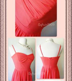 NEW Forever 21 Bright Coral Sweetheart Pleated Chiffon Flirty Skirt 