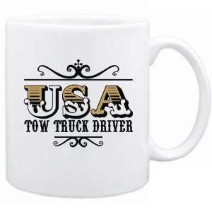  New  Usa Tow Truck Driver   Old Style  Mug Occupations 