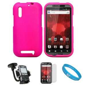  Hot Pink 2 Piece Protective Crystal Hard Snap On Protector 
