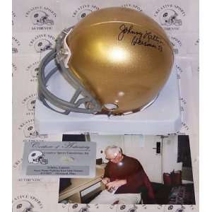  Johnny Lattner Autographed/Hand Signed Notre Dame Fighting 