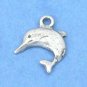 Dolphin Charm Sterling Silver 10mm