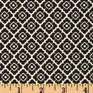  44 Wide Toni Floral Black/White Fabric By The Yard Arts 