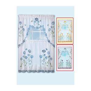  Sheer Tiers & Swag Curtain Set   30 x 36 Tiers