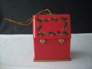 Toy Chest Music Box Christmas Ornament Jingle Bells  