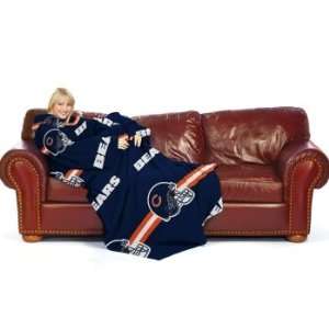  Chicago Bears NFL Comfy Throw Blanket With Sleeves Sports 