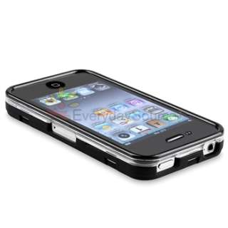 TOUCHABLE Black Crystal Hard Case For iPhone 4 4S 4G 4GS  