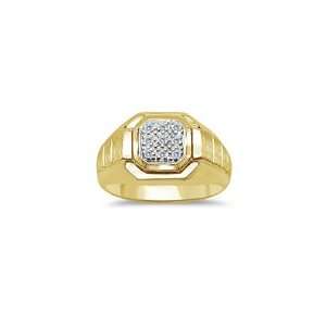  0.12 CT MENS FANCY PAVE TOPPED RING 10.0 Jewelry