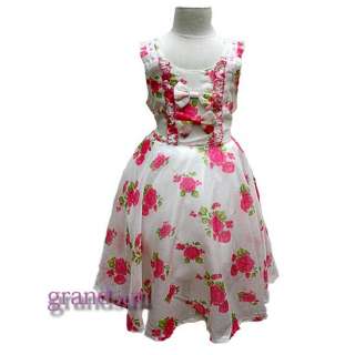 NWT Colourful Girls Cotton Flower Girl Dress Dresses SZ 2 7T SA0388 