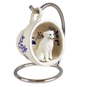  Kuvasz Blue Tea Cup Dog Ornament
