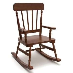  Walnut High Back Rocking Chair by Lipper