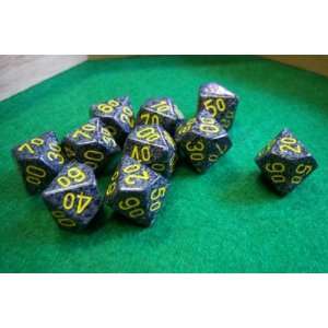  Speckled Urban D100, 10 Sided Dice Toys & Games