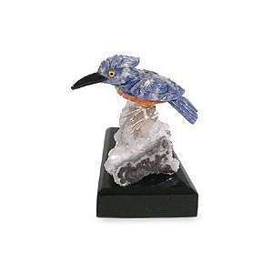  Sodalite statuette, Little Blue Kingfisher