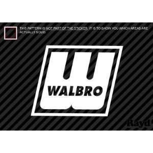   2x) Walbro   Sticker   Decal   Die Cut #2 (8 wide) 