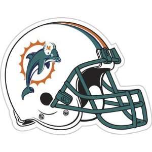  NFL Miami Dolphins 12 Die Cut Vinyl Helmet Magnet 