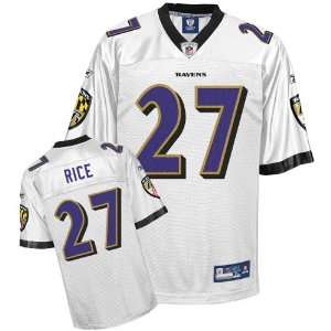   Ravens Ray Rice Youth (8 20) Replica White Jersey