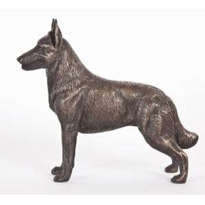 Belgian Malinois Cold cast Bronze Figurine 5.5 Inches Long