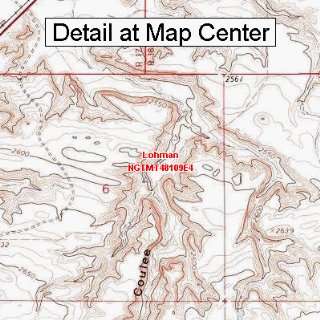  USGS Topographic Quadrangle Map   Lohman, Montana (Folded 