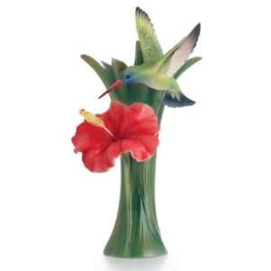  Hummingbird Hibiscus Vase