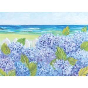    Hydrangeas on the Fence by Loughlin 24 X 30 Poster