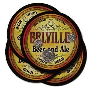  BELVILLE Family Name Beer & Ale Coasters 