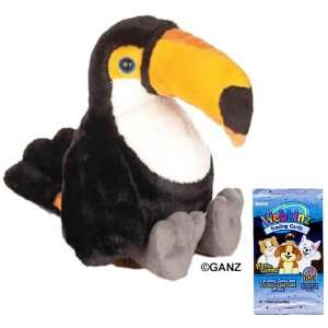  Webkinz Toco Toucan + 1 Pack of Trading Cards [Toy] Toys 