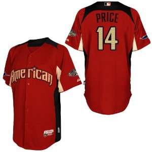 2011 All Star Tampa Bay Rays #14 Price Red 2011 MLB Authentic Jerseys 
