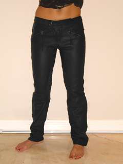 Genuine Earl Jean brand black leather pants Brand new. Designer 