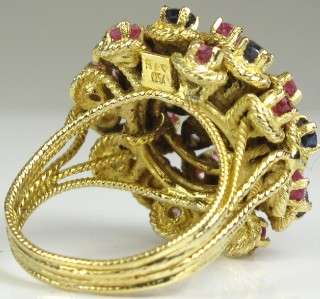   End Victorian Multi Stone 18K Yellow Gold Ring for your bidding today