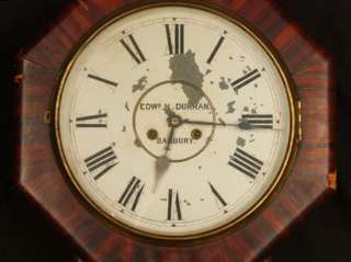 ANTIQUE ENGLISH VICTORIAN EDWARD H. DURRAN JUNGHANS CLOCK WITH CHIMES 