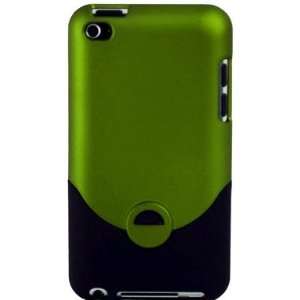  Green Rubberized Slider Case for Apple iPod Touch 4G (4th 