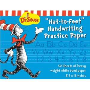  Eureka Cat in the Hat Writing Practice Paper, 50 Sheets 