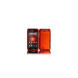 Motorola Droid 4 XT894 Rubberized Texture Orange Snap on 
