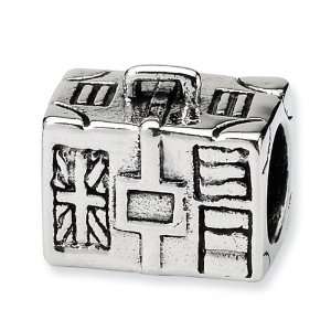  Sterling Silver Reflections Suitcase Bead Jewelry