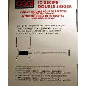   Double Jigger Bar Shot Measure with Recipes