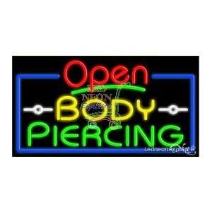  Body Piercing Neon Sign