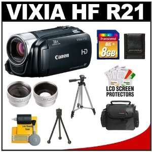 com Canon Vixia HF R21 Flash Memory 1080p HD Digital Video Camcorder 