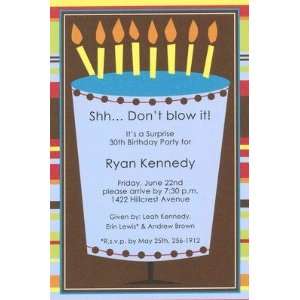 Cake Time, Custom Personalized Adult Birthday Invitation, by Inviting 