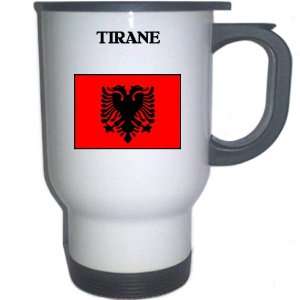  Albania   TIRANE White Stainless Steel Mug Everything 