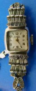 Swiss Pesag Tirza Deco 17 Jewel Watch+Band Square Face  