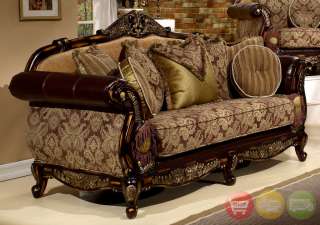 Formal Luxury Sofa Love Seat & Chair 3 Piece Antique Style Living Room 
