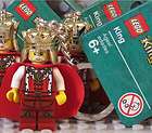 Lego Castle Kingdoms   Lion King minifig keychain crown lord cloak NEW